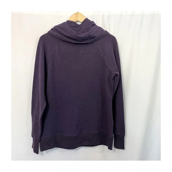 NWT L.L. Bean Cozy Cowl Neck Pullover Sweater in Purple Heather - Picture 5 of 10